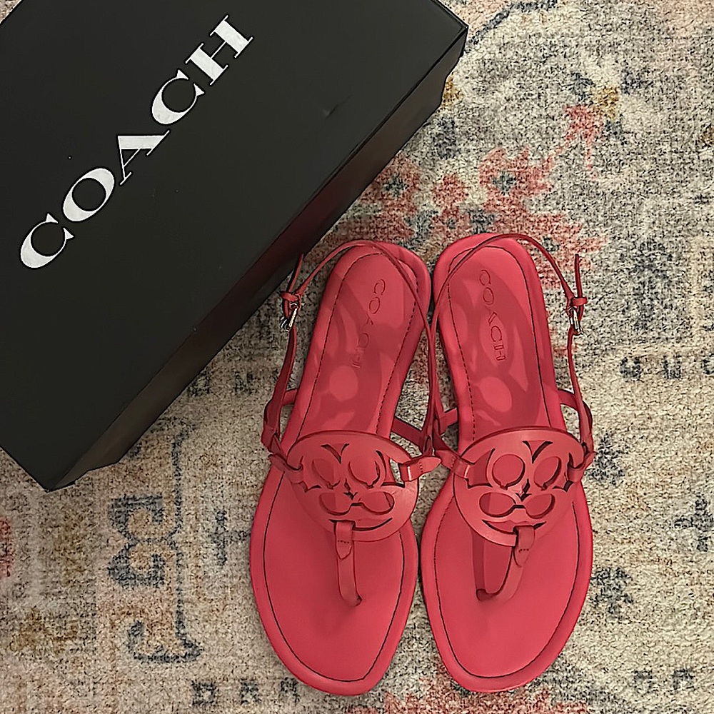 Coach Logo Sandals